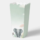 Pastel Safari Jungle Popcorn Gefälligkeitsboxen Geschenkschachtel (Rückseite)