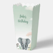 Pastel Safari Jungle Popcorn Gefälligkeitsboxen Geschenkschachtel (Vorderseite)