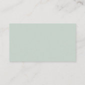 Pastel Sage Green Baby Dusche Windeln Raffle Ticke Begleitkarte (Rückseite)