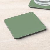 Pastel Sage Green Cork Untersetzer (Linke Seite)