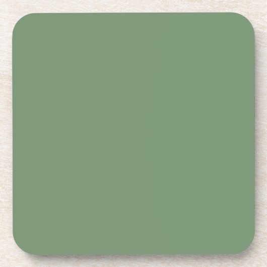 Pastel Sage Green Cork Untersetzer (Vorderseite)