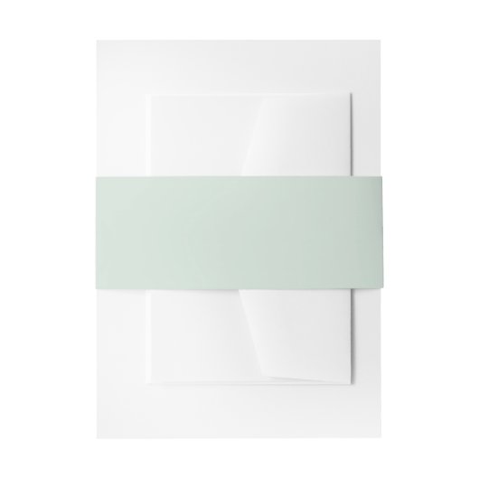 Pastel Sage Green Einladungsbanderole (Vorderseite Beispiel)