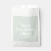 Pastel Sage Green Geschenktütchen (Vorderseite)