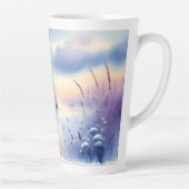 Pastel Sailboat Coastal Dreamscape Milchtasse (Rechts)