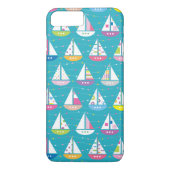 Pastel-Sailboat-Muster Case-Mate iPhone Hülle (Rückseite)