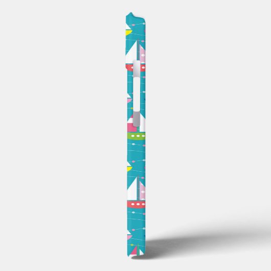 Pastel Sailboat Pattern Case-Mate iPhone Hülle (Rückseite / Links)