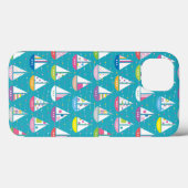 Pastel Sailboat Pattern Case-Mate iPhone Hülle (Rückseite (Horizontal))