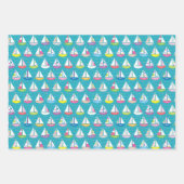 Pastel Sailboat Pattern Geschenkpapier Set (Vorderseite 2)