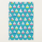 Pastel Sailboat Pattern Planer (Vorderseite)
