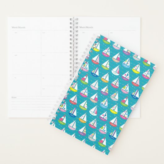 Pastel Sailboat Pattern Planer (Anzeige)