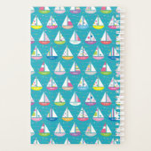 Pastel Sailboat Pattern Planer (Rückseite)