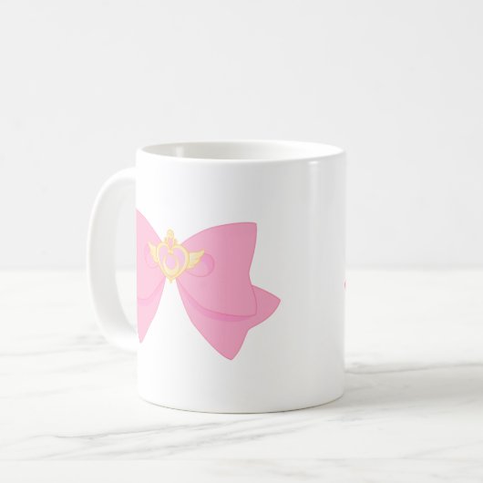 Pastel Sailor Moon Crisis Herz und Bow Kaffeetasse (Vorderseite Links)