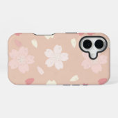 Pastel Sakura Blossom Seamless Pattern Phone Case  iPhone 16 Hülle (Rückseite (Horizontal))