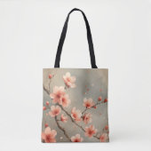 Pastel Sakura Liebe Tote Tasche (Vorderseite)