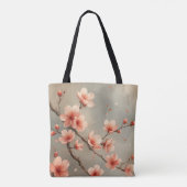 Pastel Sakura Liebe Tote Tasche (Rückseite)
