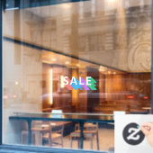 Pastel Sale Fensteraufkleber (Café-Fenster)