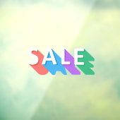 Pastel Sale Fensteraufkleber (Blatt 3)