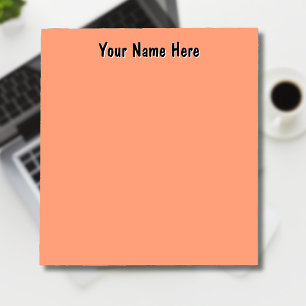 Pastel Salmon Einzigartige Geschenke für Personali Notizblock