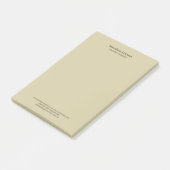 Pastel Sand Plain Professional Modern Minimalist Post-it Klebezettel (angewinkelt)