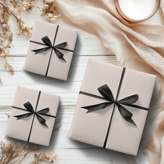 Pastel Sandy Beach Solid Color | Classic | elegant Geschenkpapier Set