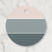 Pastel Scandi Blush Gray Peace Liebe & Hugs 2023 Geschenkanhänger (Rückseite)