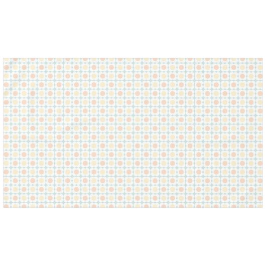 Pastel Scandi Flowers - Mid mod - Blue and Orange Tischdecke (Vorderseite (Horizontal))