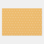 Pastel Scandi Yellow Grau Text Freude Weihnachten Geschenkpapier Set (Vorderseite 3)