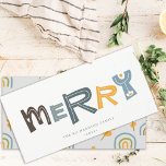 Pastel Scandi Yellow Gray Text Frohe Weihnachten<br><div class="desc">Wenn Sie weitere Anpassungen benötigen,  schreiben Sie mir bitte an yellowfebstudio@gmail.com.</div>
