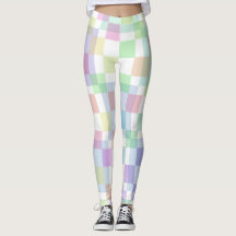 Pastel Schachbrett Square Leggings