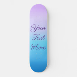 Pastel Schatten Lavender Blue Skateboard