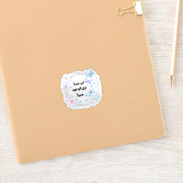 Pastel-Schmetterling-Arabischer-Zitat-Aufkleber Aufkleber