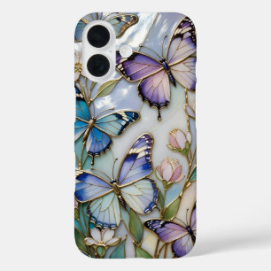 Pastel-Schmetterling-iPhone-Hülle Elegante Ästheti iPhone 16 Hülle