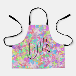 Pastel-Schmetterling-Liebe, Girls Full Print Schür Schürze