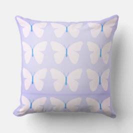 Pastel-Schmetterlinge, großes Kissen
