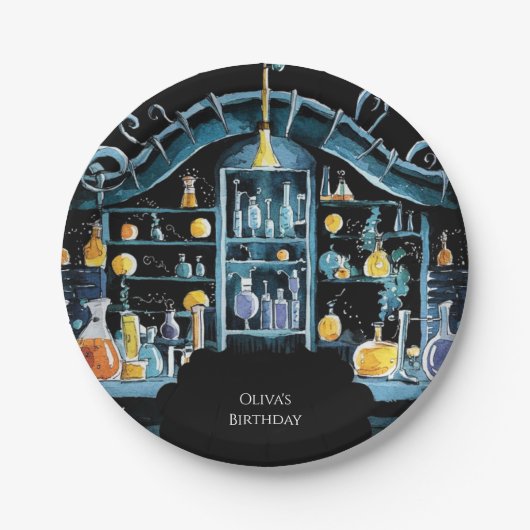 Pastel Science Experimental Scientist zum Geburtst Pappteller (Vorderseite)