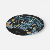 Pastel Science Experimental Scientist zum Geburtst Pappteller (Schrägansicht)