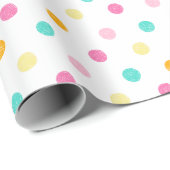 Pastel Scribble Dots-Muster Geschenkpapier (Rolleneckpunkt)