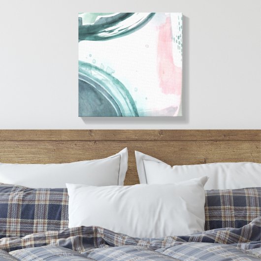 Pastel Scribe - Wasserfarbe Leinwanddruck (Insitu (Schlafzimmer))