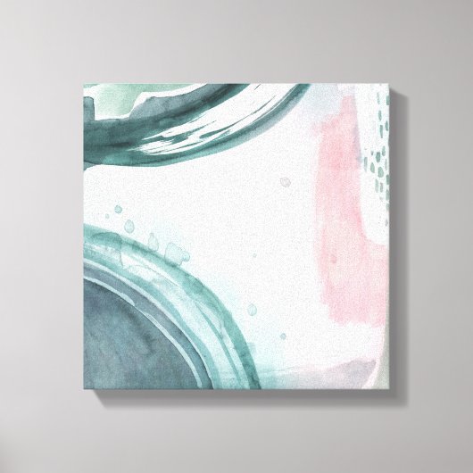 Pastel Scribe - Wasserfarbe Leinwanddruck (Vorderseite)