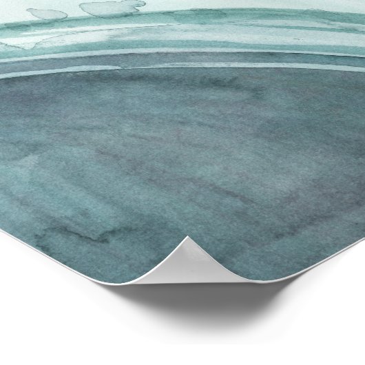 Pastel Scribe - Wasserfarbe Poster (Ecke)