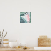 Pastel Scribe - Wasserfarbe Poster (Küche)