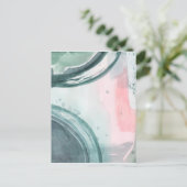 Pastel Scribe - Wasserfarbe Postkarte (Stehend Vorderseite)