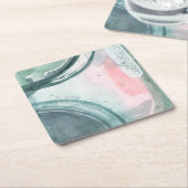 Pastel Scribe - Wasserfarbe Rechteckiger Pappuntersetzer (angewinkelt)