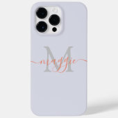 Pastel Script Monogram Case-Mate iPhone 14 Pro Max Hülle (Rückseite)