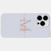 Pastel Script Monogram Case-Mate iPhone 14 Pro Max Hülle (Rückseite (Horizontal))