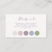 Pastel Script Wedding Attire Begleitkarte (Vorderseite)