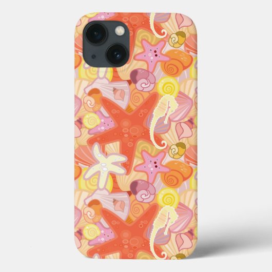Pastel Sea Creature Pattern Case-Mate iPhone Hülle (Rückseite)