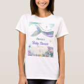 Pastel Seafoam Mermaid Tail Celebration Girl T-Shirt (Vorderseite)