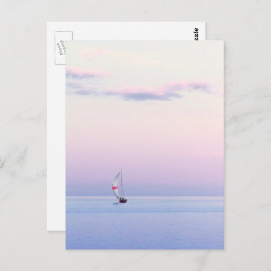 Pastel Seascape with a Vorsprung Postkarte (Vorne/Hinten)