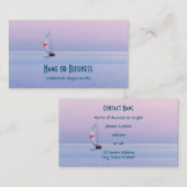 Pastel Seascape with a Vorsprung Visitenkarte (Vorne/Hinten)